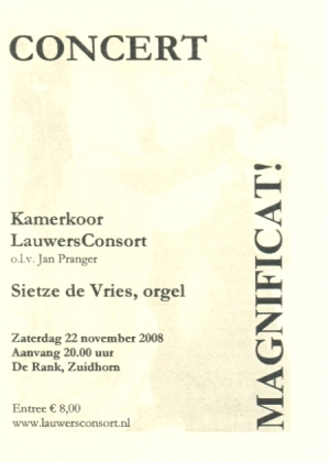 poster Magnificat-concert Zuidhorn (groot)